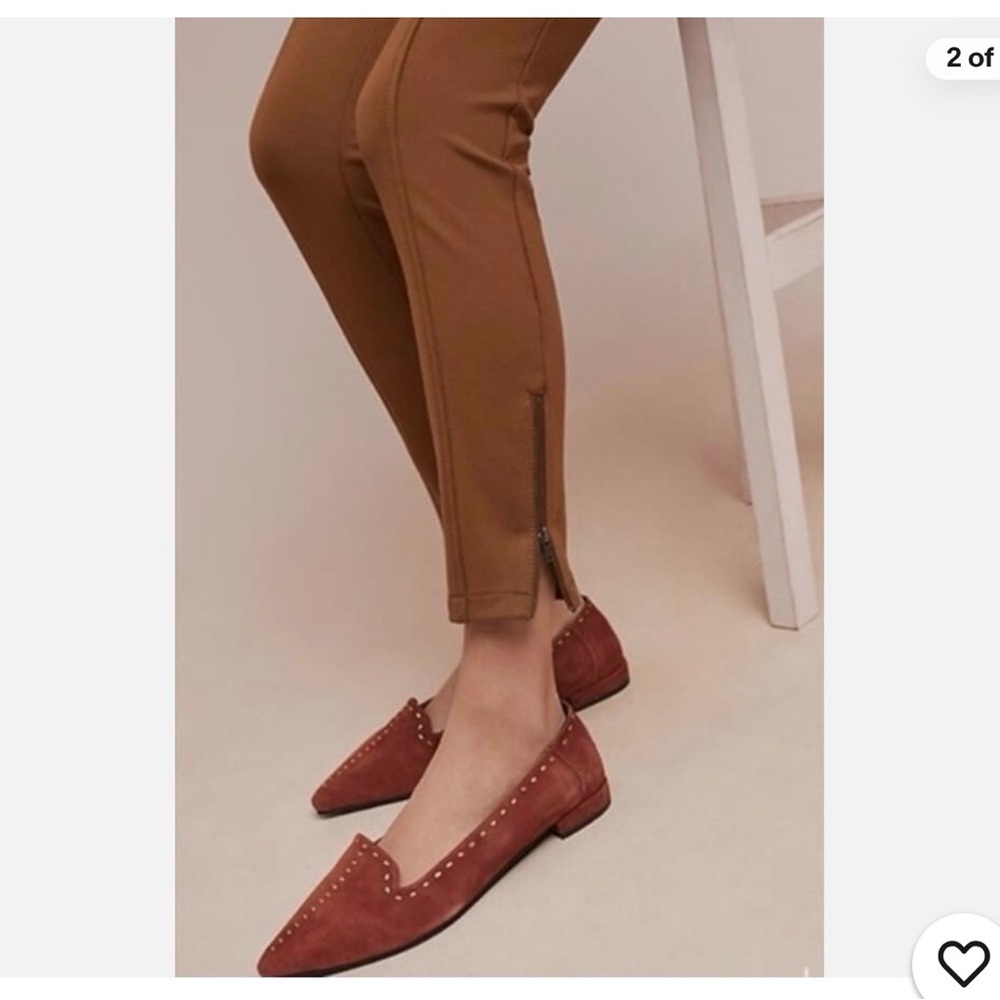 Anthropologie Tan Ankle Pants - Picture 4 of 8